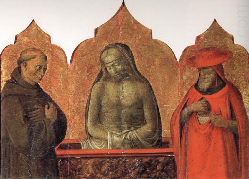 The Dead Chris with St Francis and St Jerome., Fra Filippo Lippi